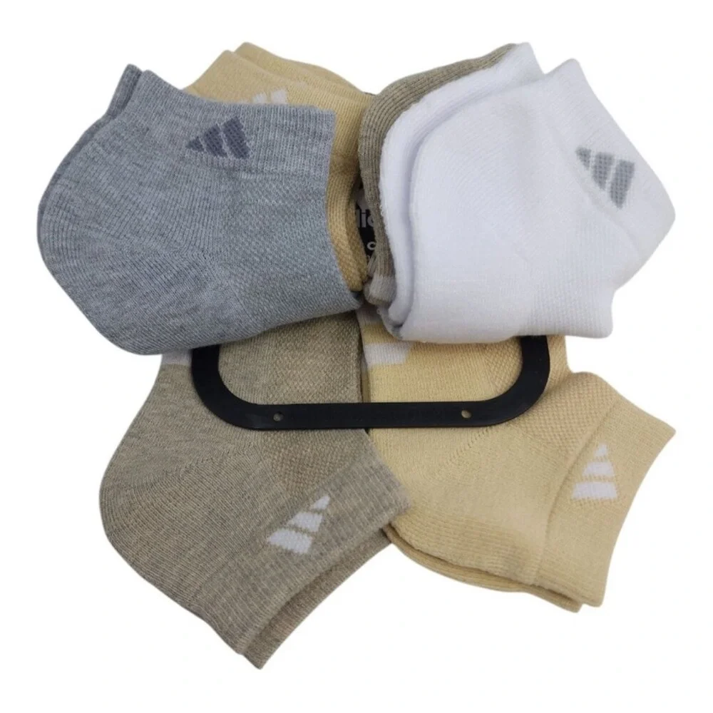 🤎NWT•Adidas Womens Cushioned Low-Cut Socks(6PK)Aeroready Technology•Size:5-10🤎